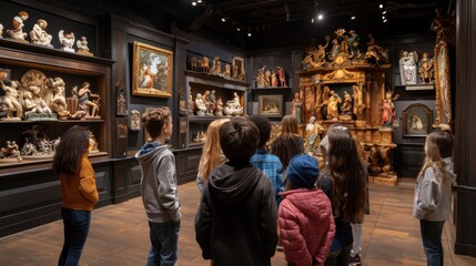 Fototapeta premium Museum Visit: Visit a nearby museum to explore art, history, or science. Spend time with the exhibits and absorb new knowledge in a stimulating environment. 