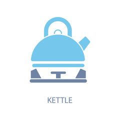 kettle concept line icon. Simple element illustration. kettle concept outline symbol design.