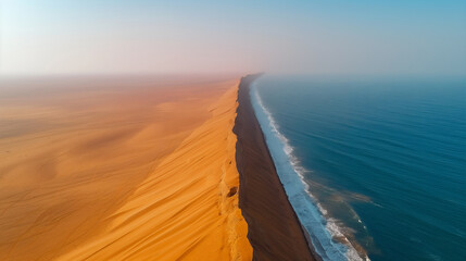 Sahara's Edge: Where Desert Meets Ocean