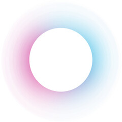 Rainbow shadow circle effect- clipart illustration decoration 