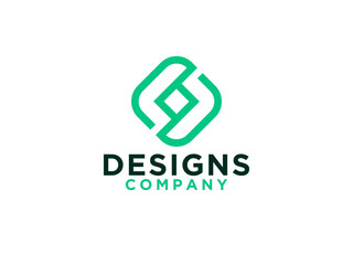 Fototapeta premium Abstract Letter S Logo. Flat Vector Logo Design Template 