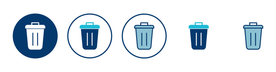 Trash icon vector isolated on white background. trash can icon. Delete icon vector