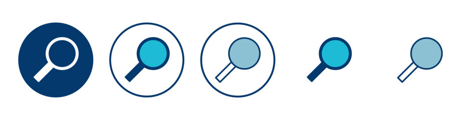 Search icon vector isolated on white background. Glass vector icon. search magnifying glass icon. Find