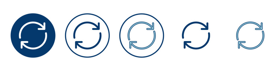 Refresh icon vector isolated on white background. Reload icon vector. Update icon. convert icon