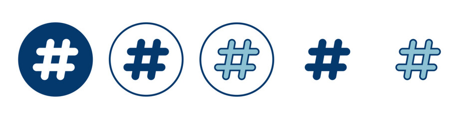 Hashtag icon vector isolated on white background. hashtag vector icon