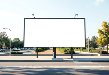 Obraz premium large Blank sign copy space Billboard for outdoor Advertising Big board Mockup
