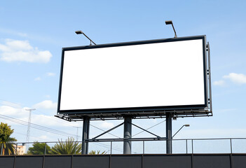 Obraz premium outdoor Blank sign copy space Billboard screen mockup for Advertising Mockup