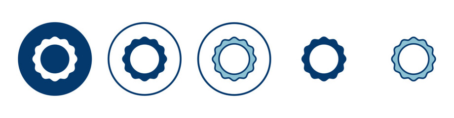 Badge icon vector isolated on white background. Awards icon. Achieve. Stamp