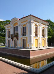 the city of Peterhof. The Hermitage Pavilion