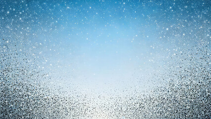 Obraz premium Glittering sky blue to light gray gradient background, noise