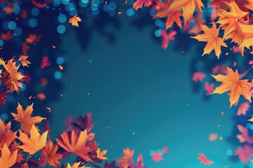 A group of leaves suspended in mid-air, possibly blown away from a tree or bush