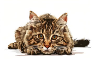 Cute Tabby Cat Looking at the Camera.