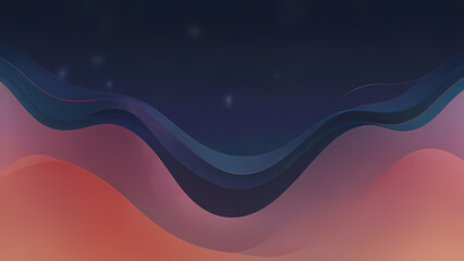 abstract background featuring a smooth gradient from deep ocean blue to vibrant coral pink, with subtle waves and flowing lines to evoke a sense of calm and serenity