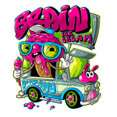 brain ice cream truck