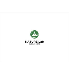 Nature Lab Logo Design Concept Vector
