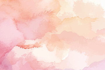 Hand painted pastel coloured watercolour frame background