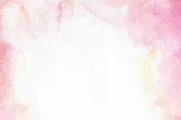 Hand painted pastel coloured watercolour frame background