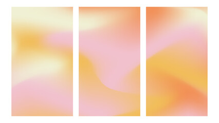 Naklejka premium Summer colors gradient background. pastel colored with cloud texture. Design for vertical background banner or social media.