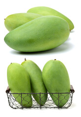 mangos on a white background 