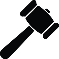a black and white image of a gavel