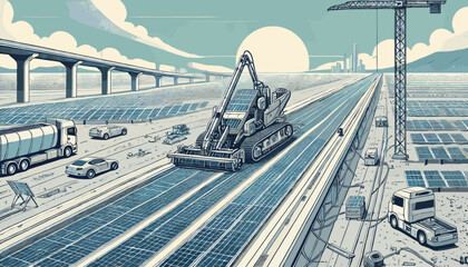 Concept vector illustration of business situation.	
