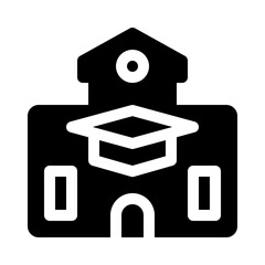 school glyph icon