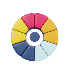 Obraz premium Graphic design development concept 3d icon render.