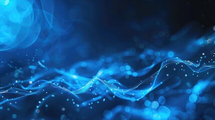 Abstract Blue Waves and Glowing Particles