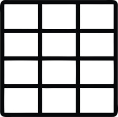 a square grid with four squares in each square