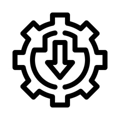 gear line icon
