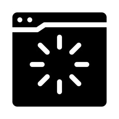 loading glyph icon