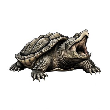 Fierce and Formidable Alligator Snapping Turtle: A Captivating Reptilian Predator