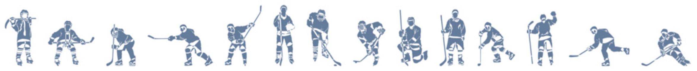 ice hockey player silhouette © bhupen