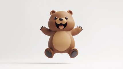 Obraz premium Happy Cartoon Bear