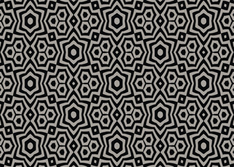 Fototapeta premium abstract black and white geometric pattern background