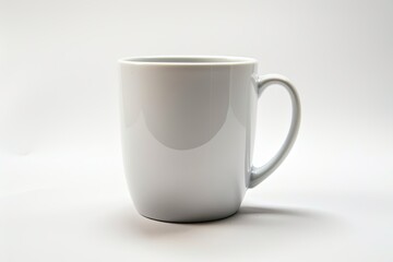 Attractive cut out of coffee mug in white background