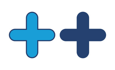 Obraz premium Plus Icon vector. Add plus icon