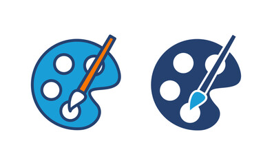 Paint icon vector. paint brush icon vector. paint roller icon vector