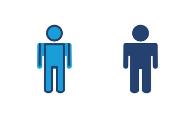 Man icon vector. male icon vector. human symbol