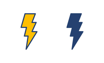 Lightning icon vector. electric icon vector. power icon. energy sign