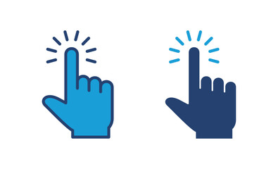 Hand click icon vector. pointer icon vector. hand cursor icon vector