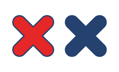 Fototapeta premium Close vector icon. Delete icon vector. cross sign