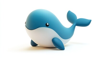 Cute Cartoon Whale