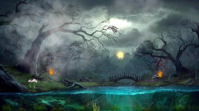 Mystische Wasser-Landschaft (loopable)