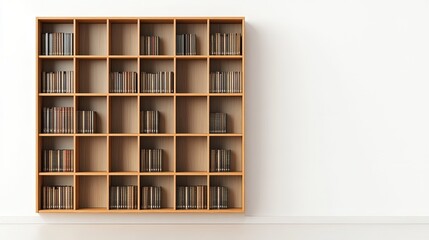 Bookcase, on the white background