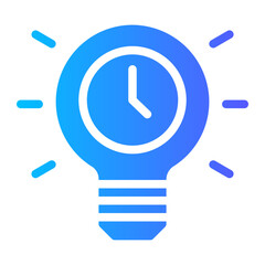 light bulb gradient icon