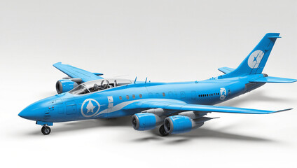 a model  of the light blue air plan 