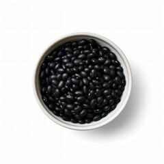 Black beans in bowl