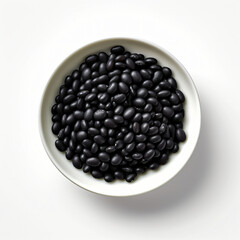 Black beans in bowl