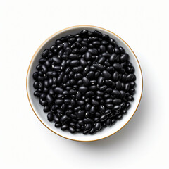 Black beans in bowl